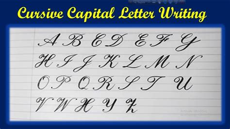 how to write a capital e in cursive